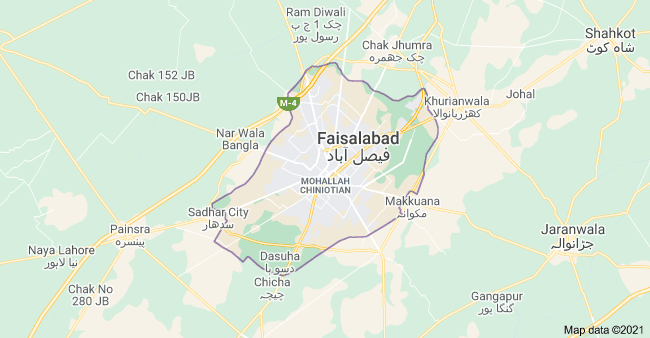 dha faisalabad location