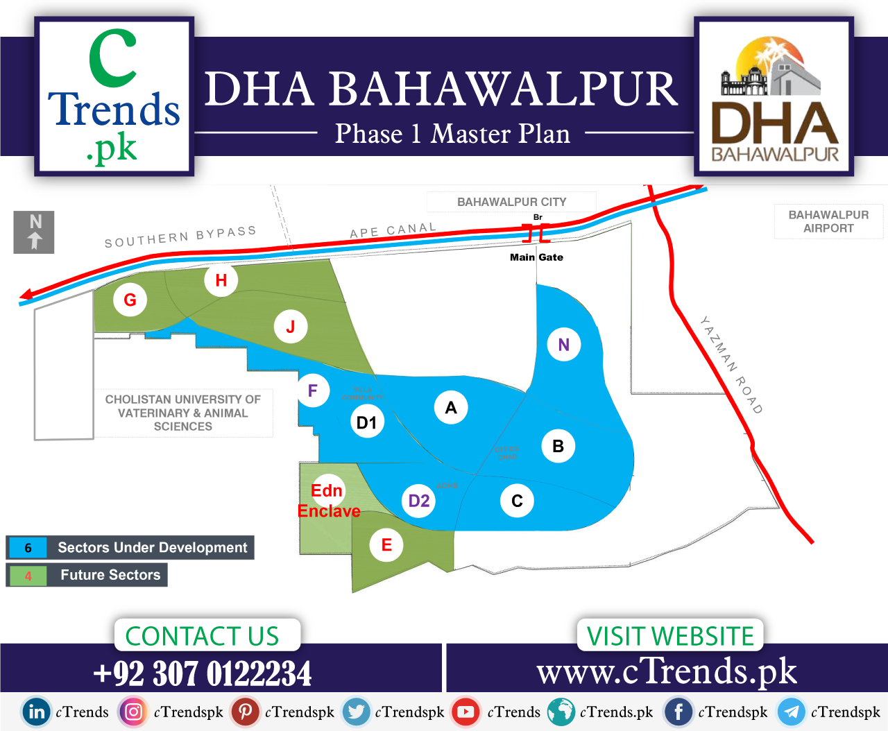 DHA Bahawalpur Map - DHA Bahawalpur Prices - DHA Bahawalpur Location