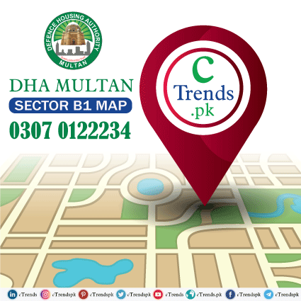 DHA Multan Sector B1 Map - dha multan sector b1 - dha multan map pdf download - cTrends